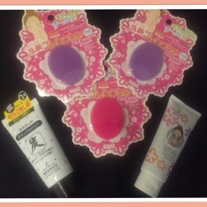 3 silicon cleanser, charcoal peel mask and scrub